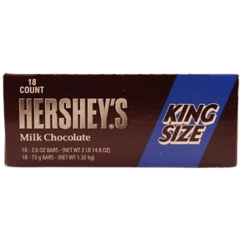HERSHEY KING SIZE MILK CHOCOLATE 2.6OZ