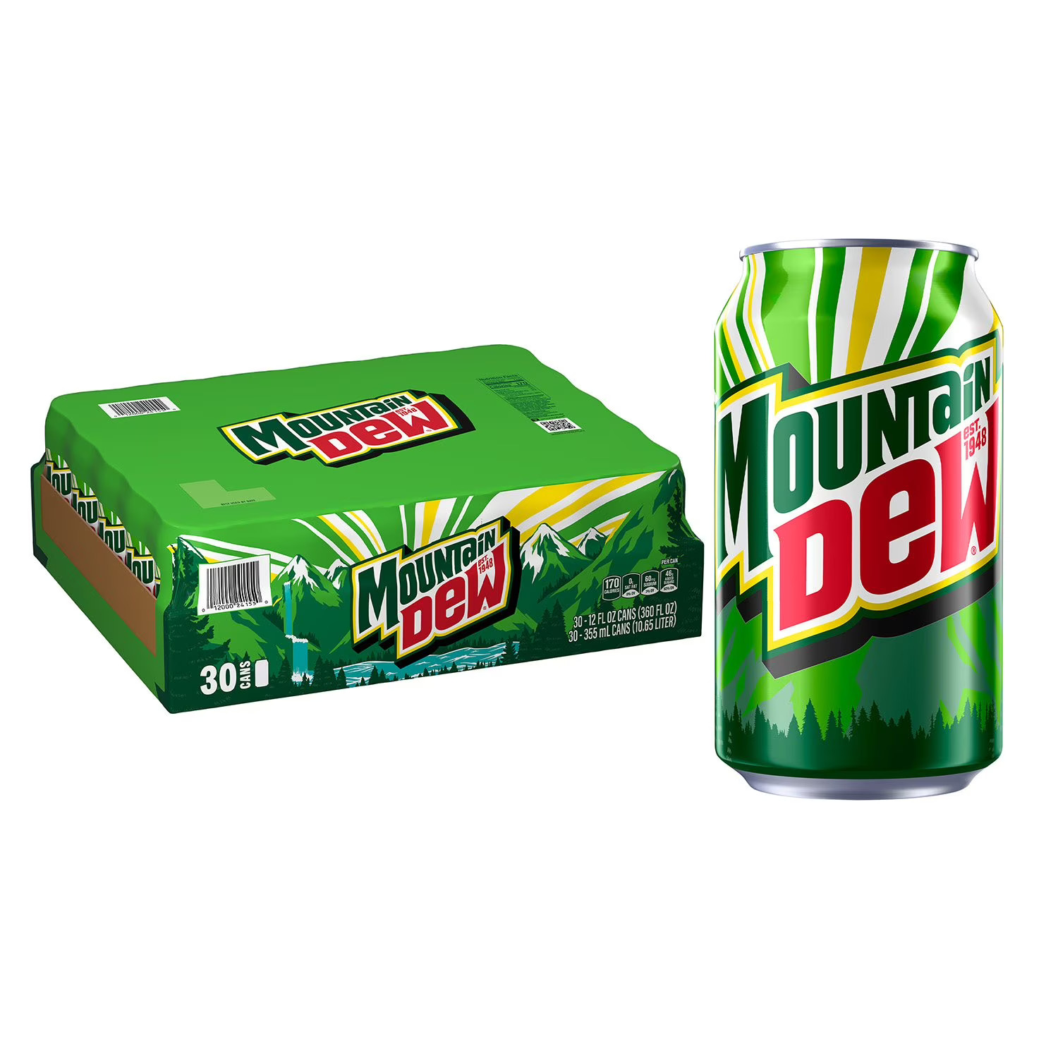 MOUNTAIN DEW 12 FL OZ CANS 30PK