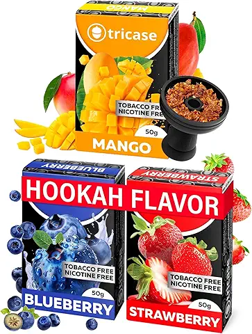 Tobacco-Free Shisha Flavors Bundle – 3 Pack (1.7 oz Each)